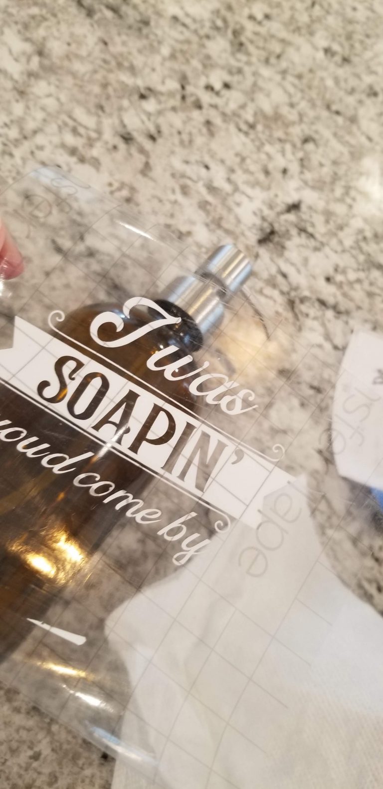 Easy Soap Bottle Labels with Cricut