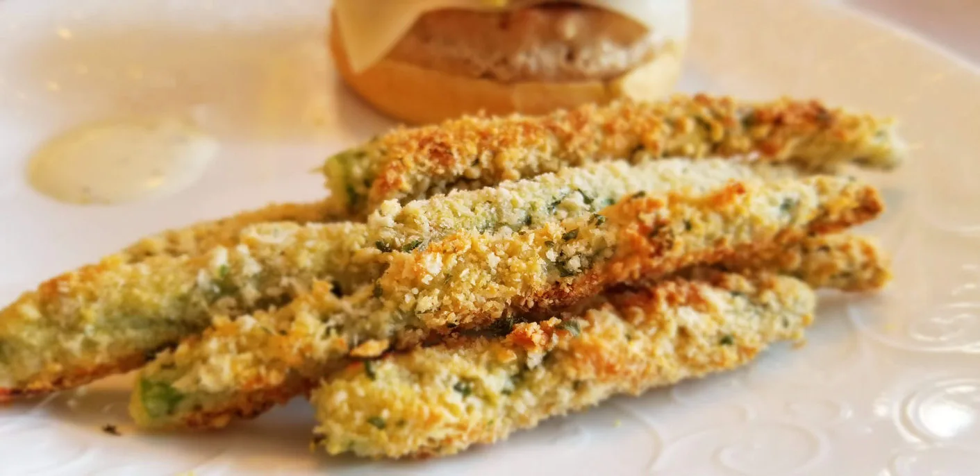 crispy asparagus fries